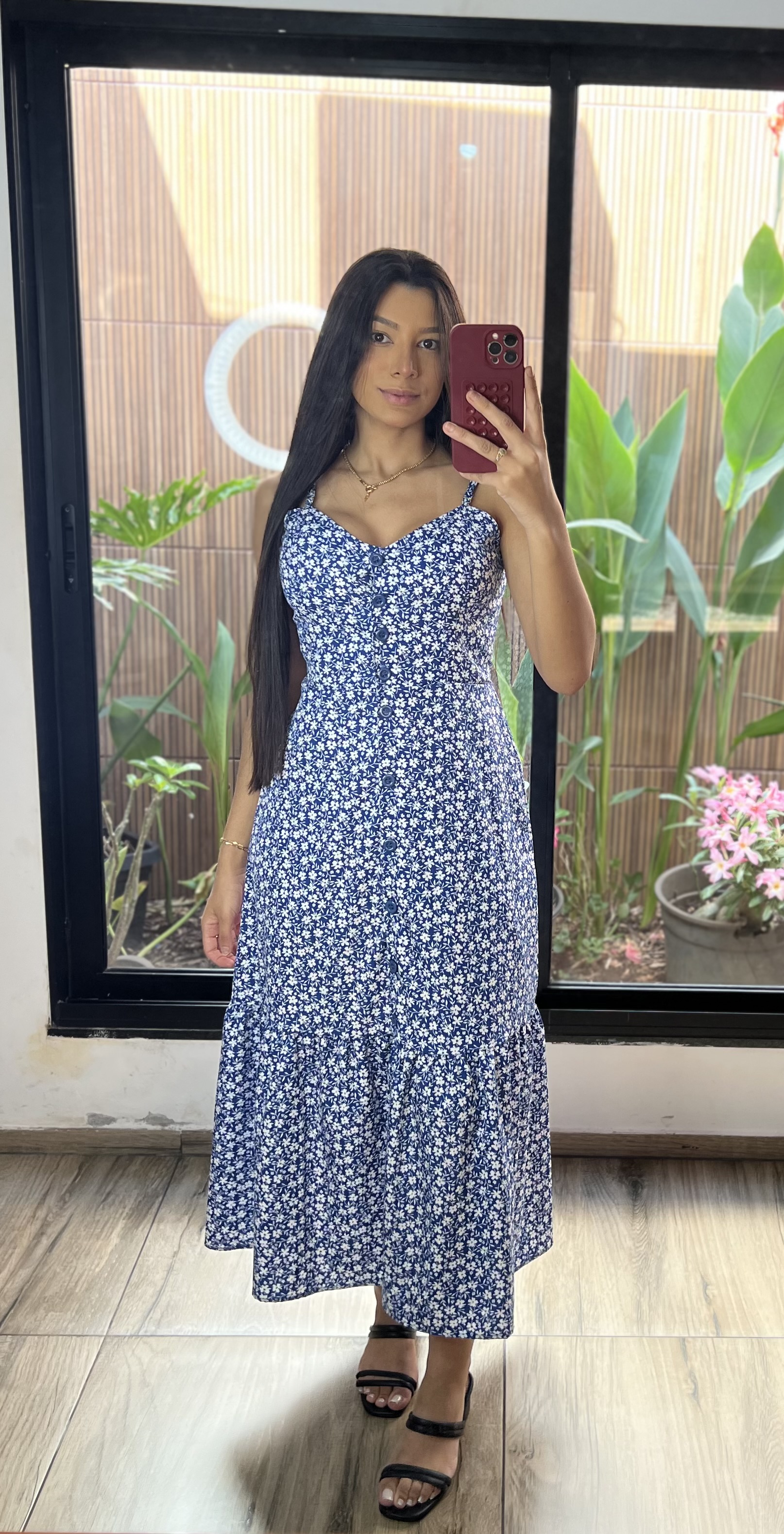 Vestido botões 