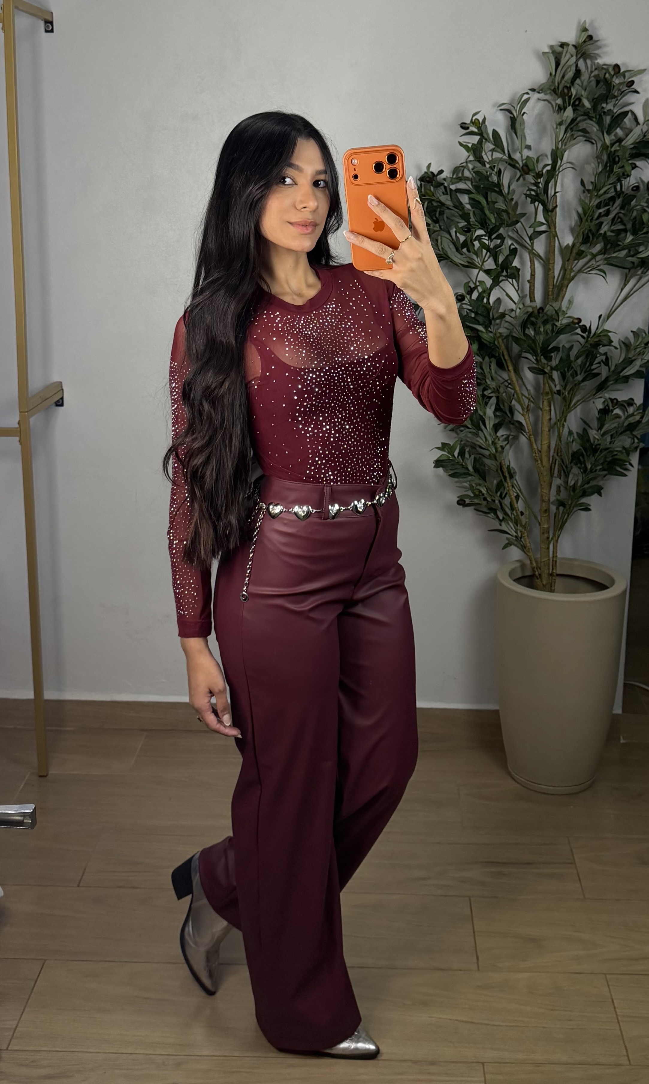 Calça Courino 